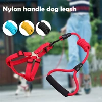 1 2m high quality pet collar harness leash adjustable pet traction training outdoor walking cat dog halter collar harness belt