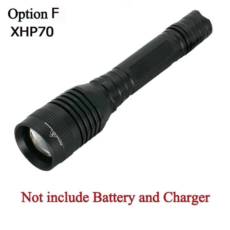 Option F Litwod Z20 XHP50 и XHP 70 масштабируемый светодиодный тактический фонарик для 18650 аккумуляторов алюминиевый самообороны linterna огни - Испускаемый цвет: Option F