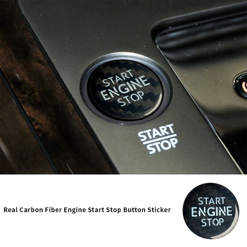 Углеродное волокно кнопка запуска и остановки двигателя внутренняя отделка