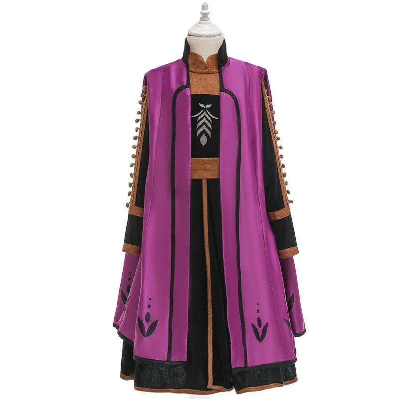 Новинка Платье Анны и Эльзы 2 шт. Бандажное платье для девочек костюм принцессы