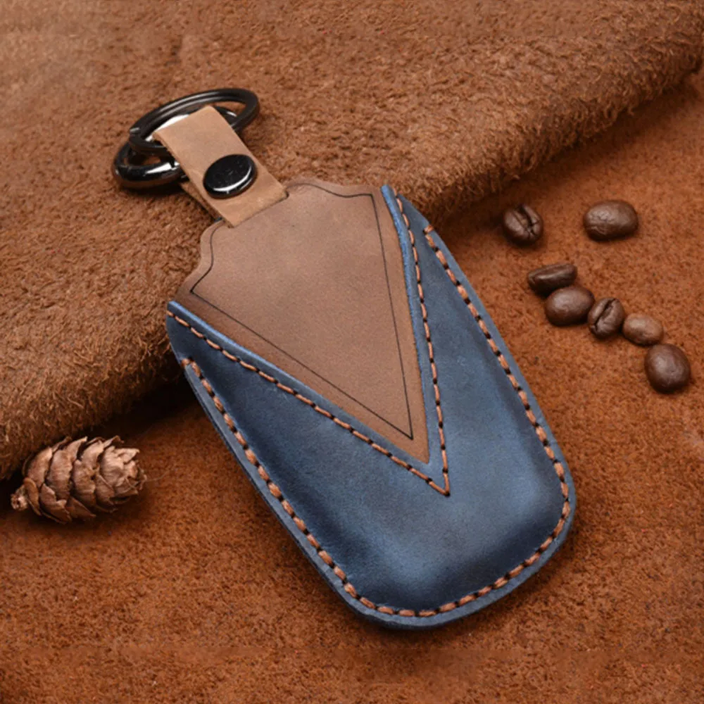 Высокое качество 3 кнопки кожаный чехол для автомобильного ключа Toyota Camry CHR Prius