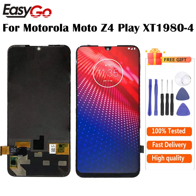 ЖК дисплей и дигитайзер сенсорного экрана в сборе для Motorola Moto Z4 Play запасные части