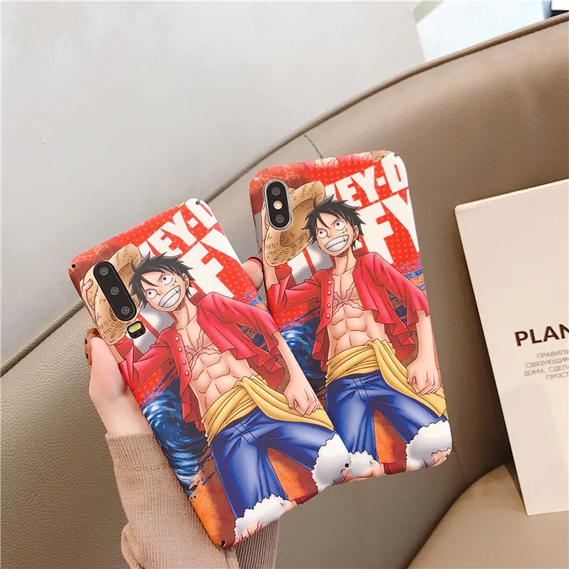 Цельный чехол для телефона с японским аниме мультяшным Луффи iphone Xs MAX XR X 6 6s 7 8 plus
