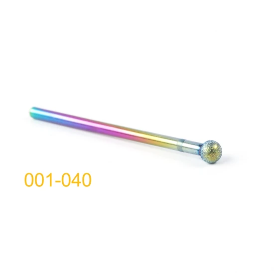 001-040 Diamond Cuticle Nail Drill Bits Milling Cutters Burr Files Manicure Pedicure Polish Removing Gel Electric Machine Tools TR1514-1 - Цвет: 001-040