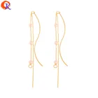 Cordial дизайн 20 шт 2*70 мм ювелирные аксессуарыDIY ИзготовлениеПОДЛИННОЕ золотое покрытиеимитация жемчугаручная работазастежки для сережек