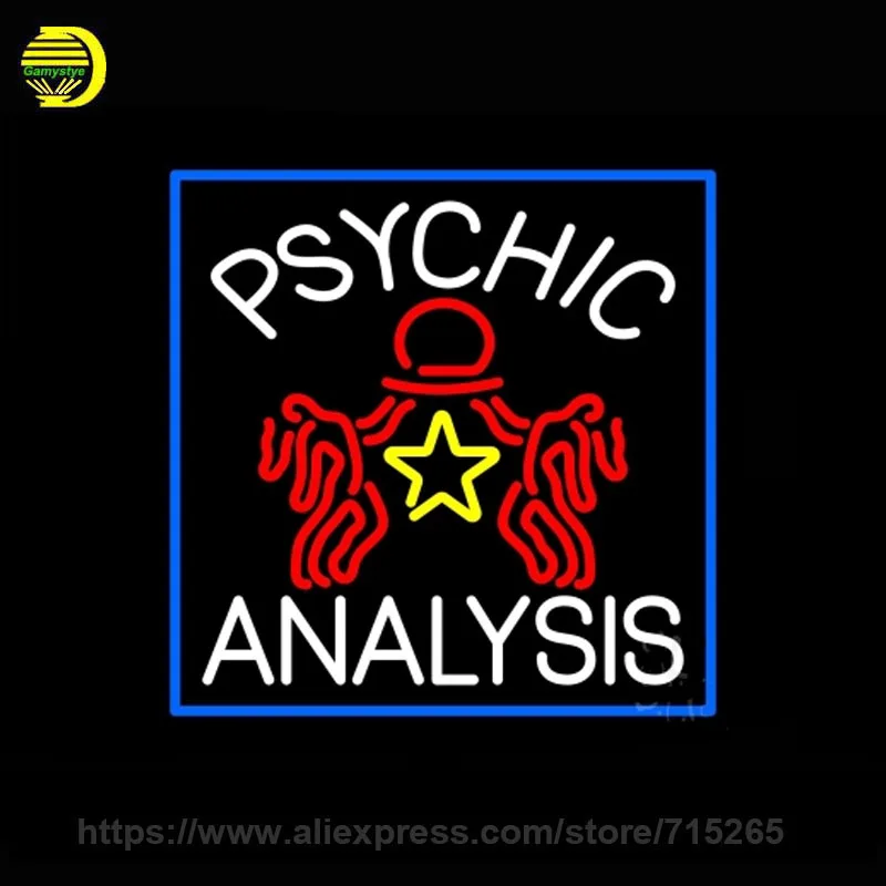 PSYCHIC ANALYSIS неоновая вывеска для комнаты неоновый светильник на заказ аркадный
