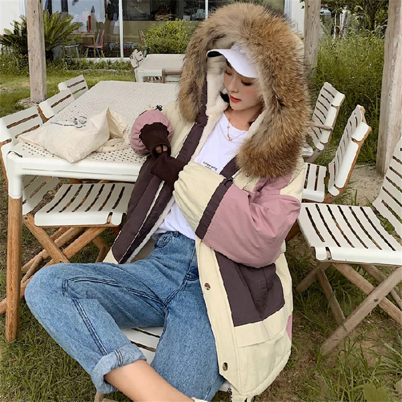 Модная зимняя куртка для женщин, тонкая Свободная верхняя одежда, стеганая куртка, толстая хлопковая куртка, теплая Новая цветная верхняя одежда, пальто