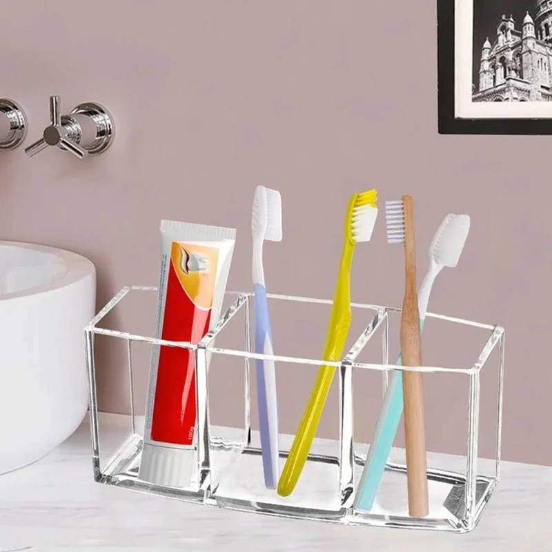 Кисть для макияжа хранения прозрачный косметический контейнер косметики чехол