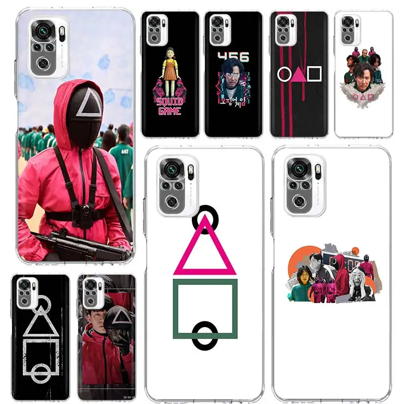 

Squids Tv Game Silicon Phone Case Funda For Xiaomi Redmi Note 10 Pro 8 9 Pro 9S 10S 8T 8A 9A 9C 7 7A 6 6A K30 Cover Coque Capa