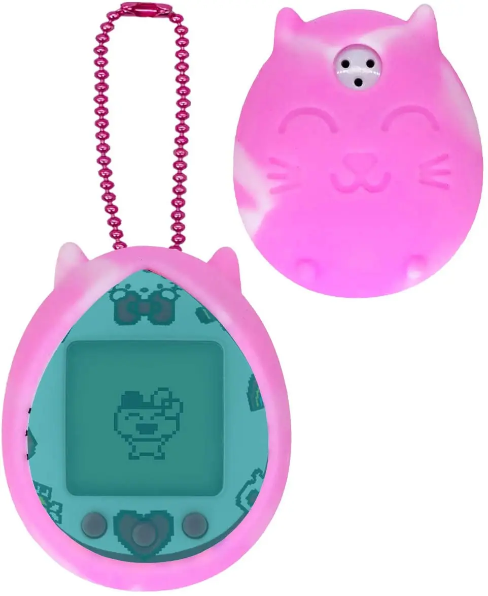 

Silicone Cover Protective Skin Sleeve Shell for Tamagotchi Kitty Also fits for PAC-Man Device with Color Ring