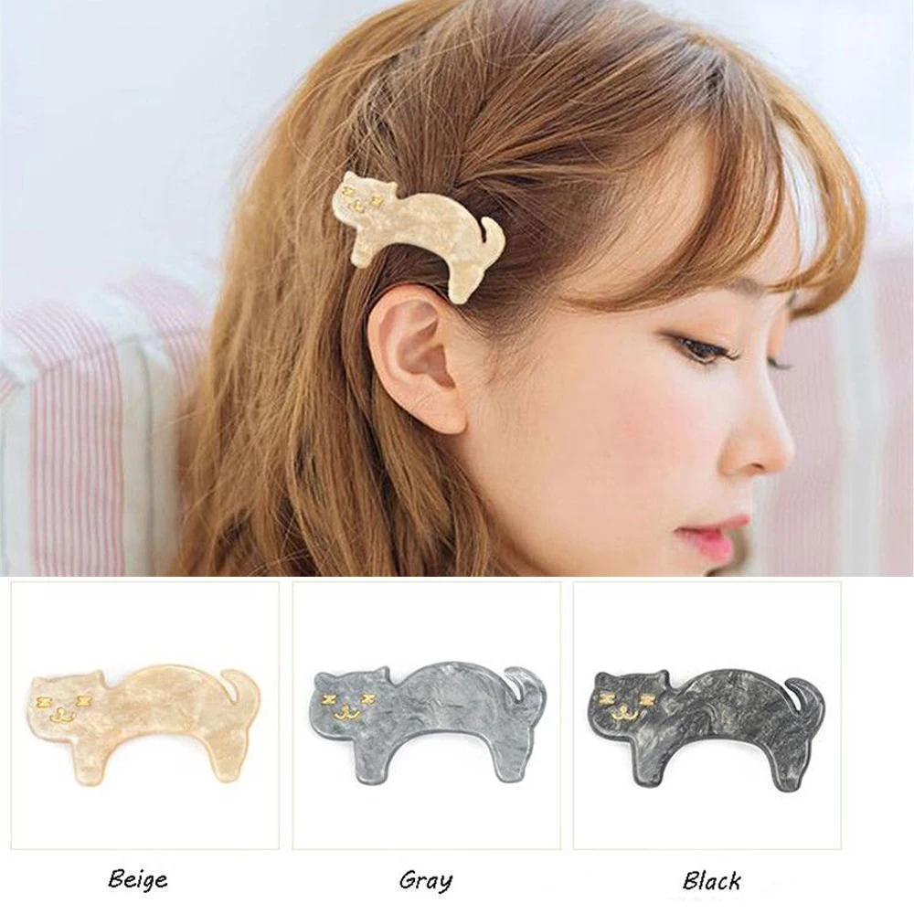Женские животных однотонные аксессуары для волос Цвет мультфильм шпильки с