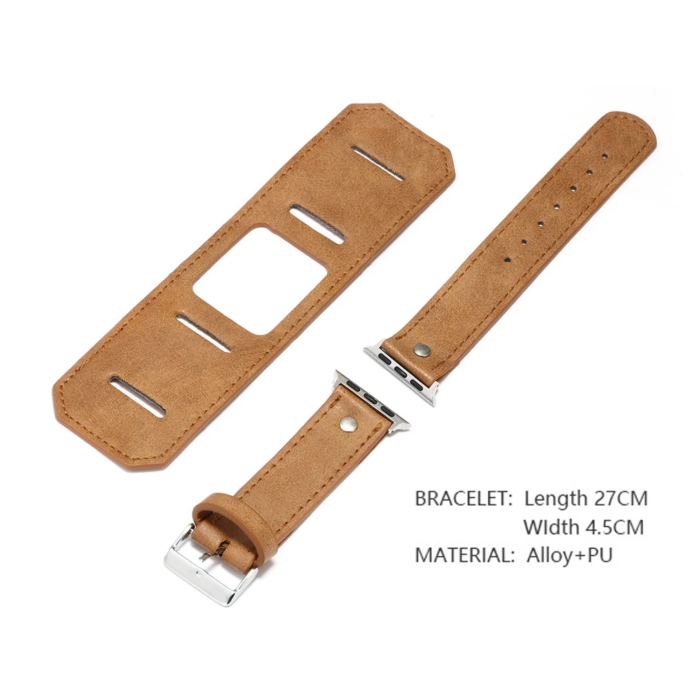 

Leather Watch Strap for Apple Watch Series 6 5 4 3 Bracelet for Iwatch Band 42mm 40mm 44mm 38mm Sport Wristband Accessories Belt