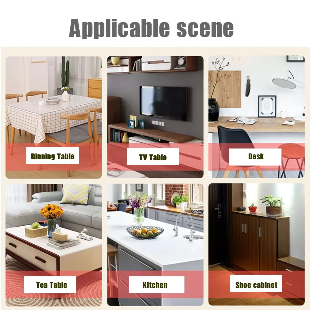 Скатерть Прозрачная прямоугольная из ПВХ мягкая Водонепроницаемая скатерть