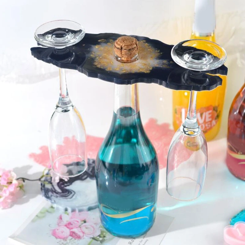 

3 Pcs Crystal Epoxy Resin Mold Coaster Casting Silicone Mould DIY Crafts Jewelry Making Tools