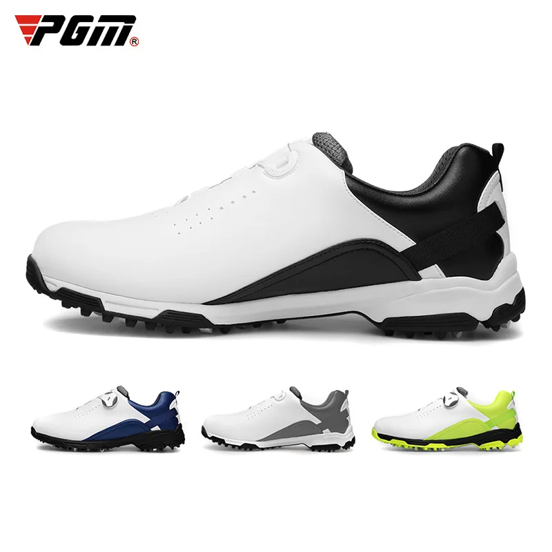 PGM Golf Shoes Men's Waterproof Breathable Golf Shoes Male Rotating Shoelaces Sports Sneakers Running shoes men