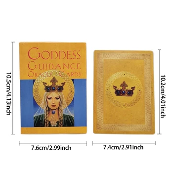 Goddess Oracle Cards 44 Cards Fate Divination Tarot Card Deck For Adult Children Family Friend Party Entertainment Board Game 5