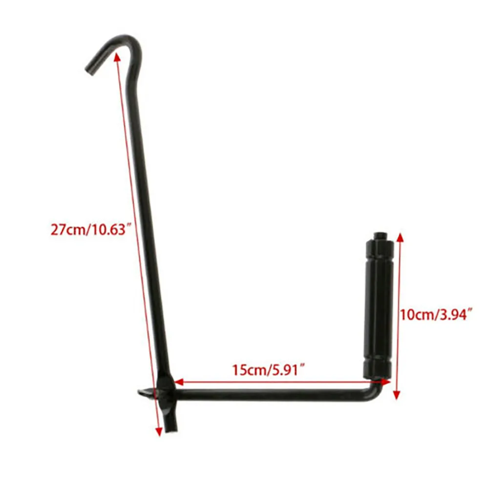 

1PC Spare Tire Lug Wrench Tool Car Trunk Handle Lift Iron Tool For Wheel Tire Changes High Quality Durable Car Accessories