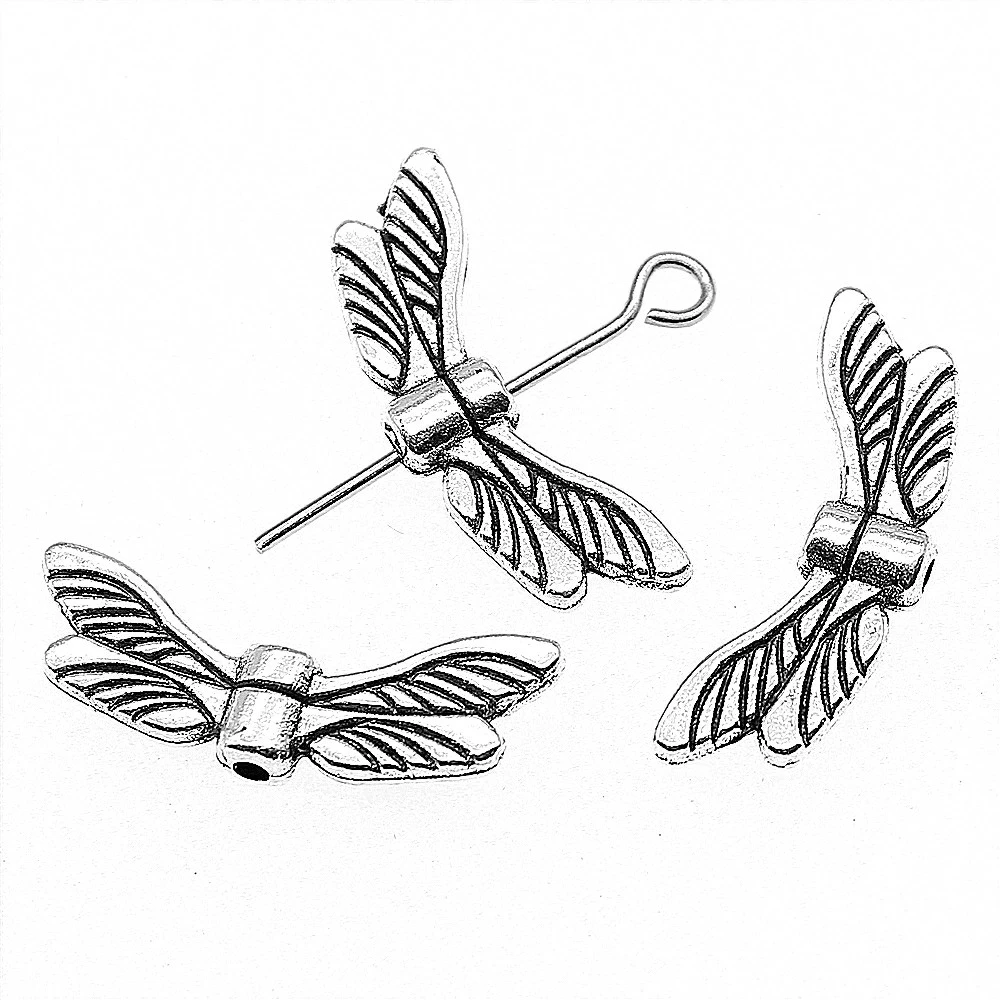 40 шт. бусины в форме бабочки 20 х7 мм | Украшения и аксессуары