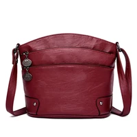 multi layer pockets women leather shoulder bag luxury handbags women bags designer small crossbody bags for women shell tote bag