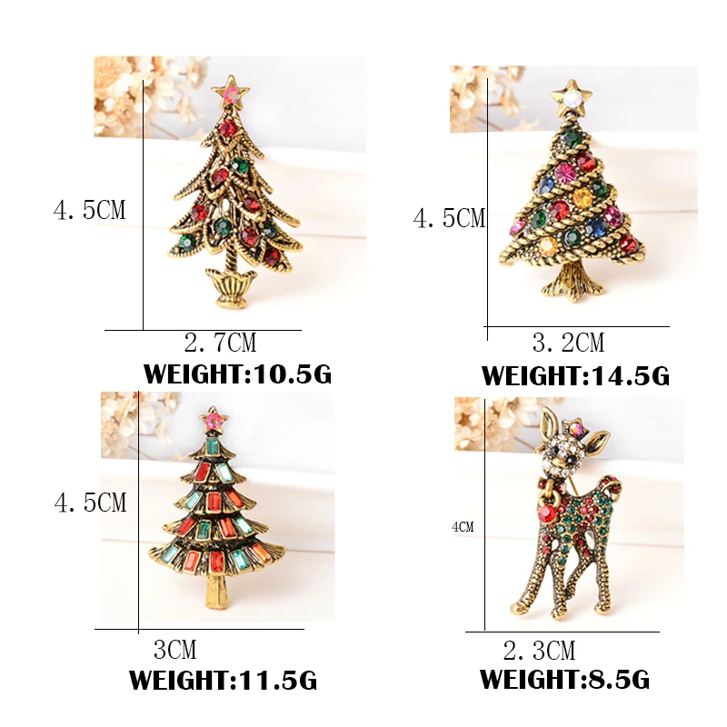 Винтажные рождественские броши для девочек и женщин рождественский подарок