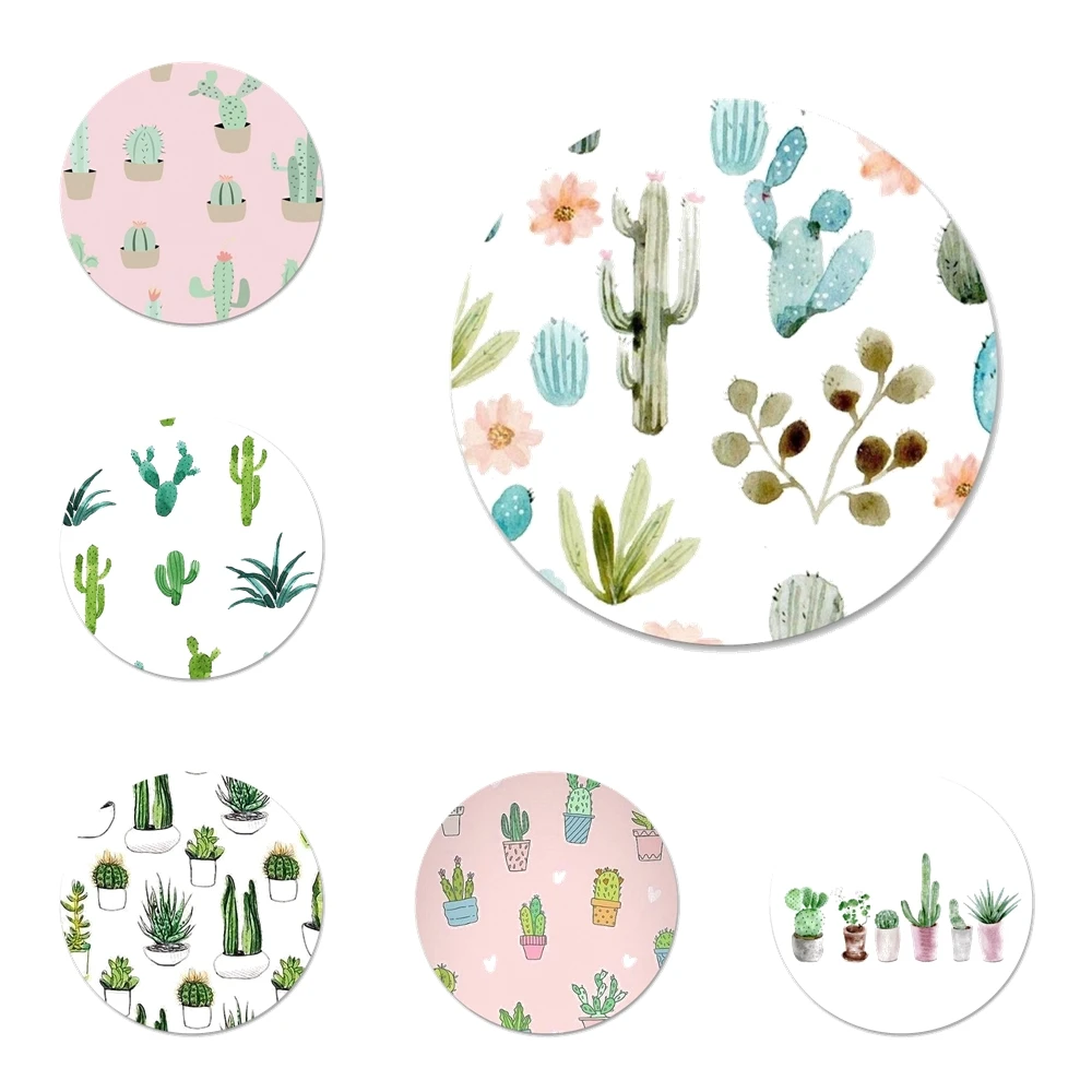 Кактус листья растений значок брошь заколка аксессуары для одежды рюкзак