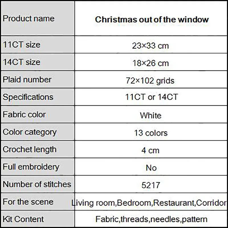 Joy Sunday набор крестиков на Рождество из окна узоры холст печать DMC Вышивка крестом