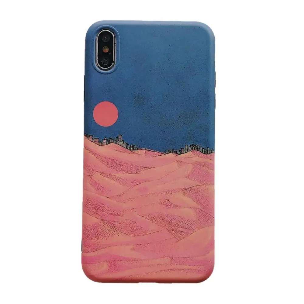 Закат пустыни город картина из песка жесткий чехол для xiaomi MI9 MI9SE MI8 MI8SE MI8Lite Redmi Note 7