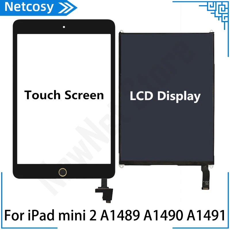 Для iPad mini 2 сенсорный экран домашняя сборка/ЖК дисплей запасные части для ipad A1489