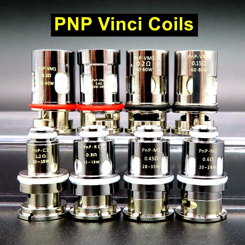 

5PCS Hongxingjia Vinci PnP Coil R1 C1 VM1 VM5 VM6 VM4 0.2ohm 0.3ohm 0.45ohm Mesh Coils for VINCI X R DRAG Baby Mod Vape Pod Kit
