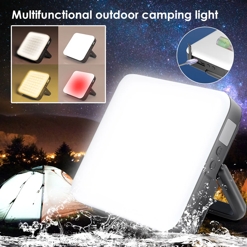 Portable LED Camping Light 13500mAh Lantern Hanging Lamp Outdoor Fishing Tent Lamp 4 Mode Magnet Emergency Flashlight Waterproof