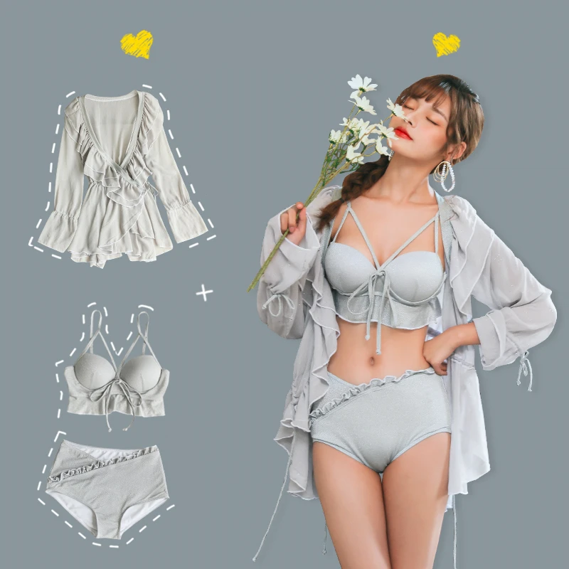 STAERK 2020 сексуальное серое бикини женский купальный костюм пуш-ап одежда для