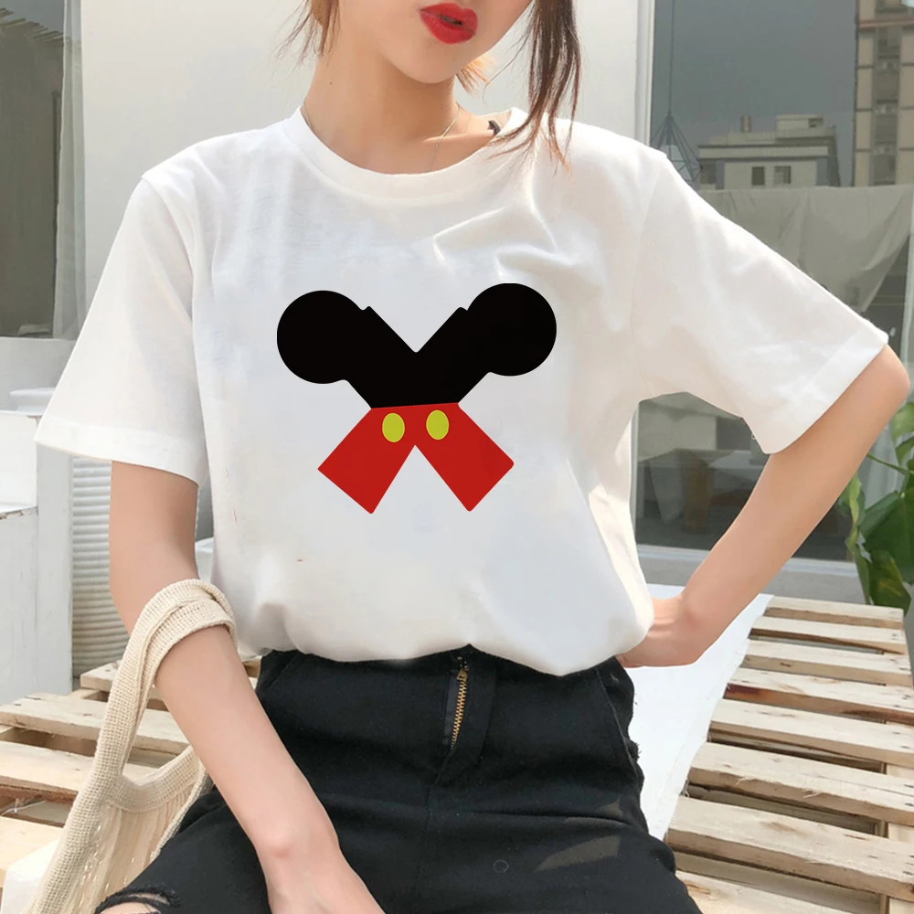 

Disney Y2k Tops Women T-shirt Fashion Mickey Mouse Letter Harajuku T Shirt Spain Summer Casual Aesthetic Ropa Plus Size Mujer