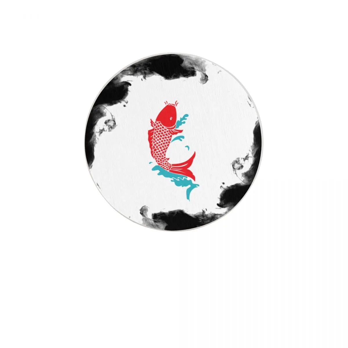 

Diatom Coaster Chinese Fish Style Coaster for BookStore Teacher Housewarming Birthday Home Decor Living Room Decor Holiday Party