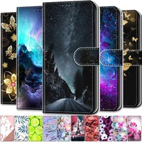 leather magnetic case for samsung galaxy s21 fe s 21 ultra s30 plus s21plus s21fe 5g phone cover flip wallet painted funda etui