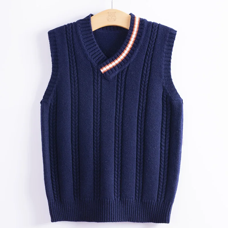 Весенне-осенний Детский свитер для мальчиков теплый кашемировый хлопковый