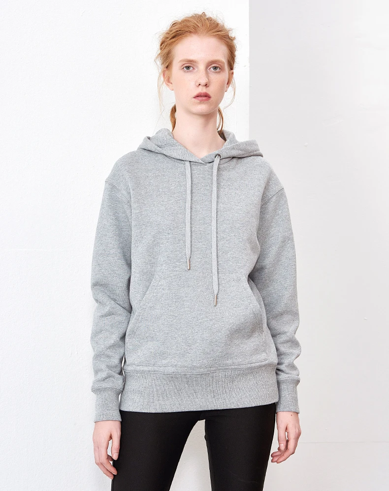 Осенняя и зимняя новая Женская толстовка с капюшоном длинными рукавами Желтая