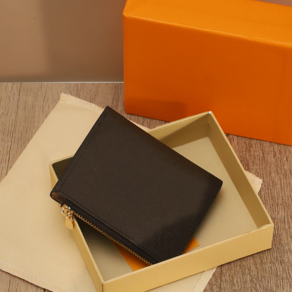 

Складной кошелек с отделением для монет, на молнии, унисекс