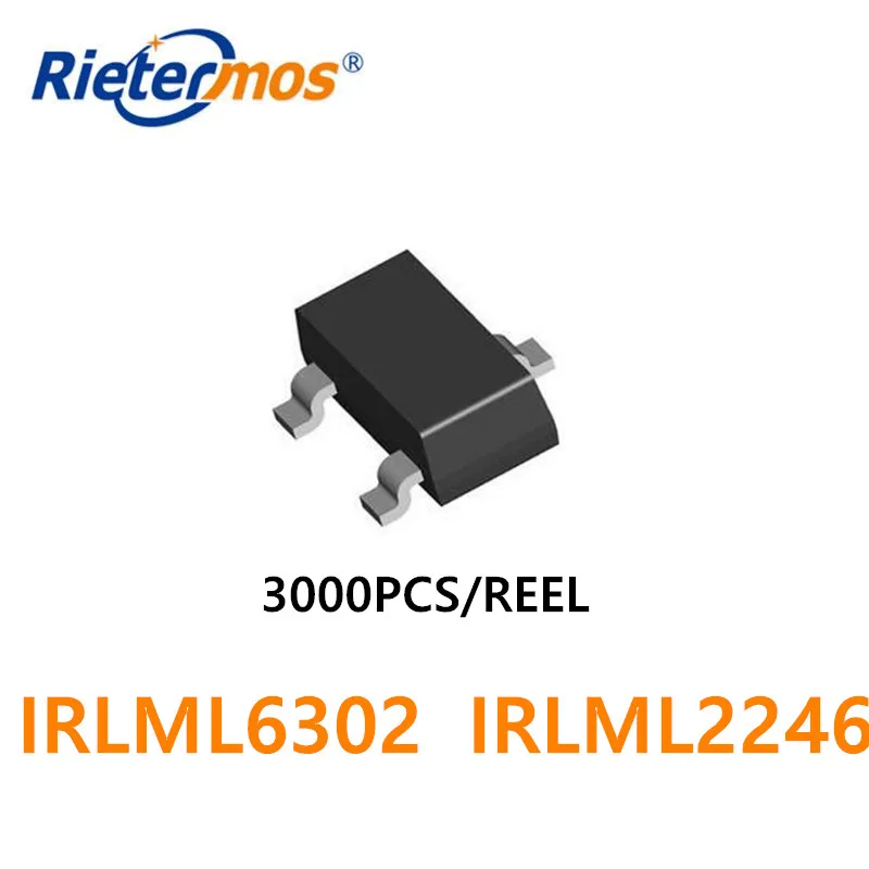 

3000 шт. IRLML6302TRPBF IRLML6302PBF IRLML6302 IRLML2246TRPBF IRLML2246PBF IRLML2246 SOT23 PMOS 20V