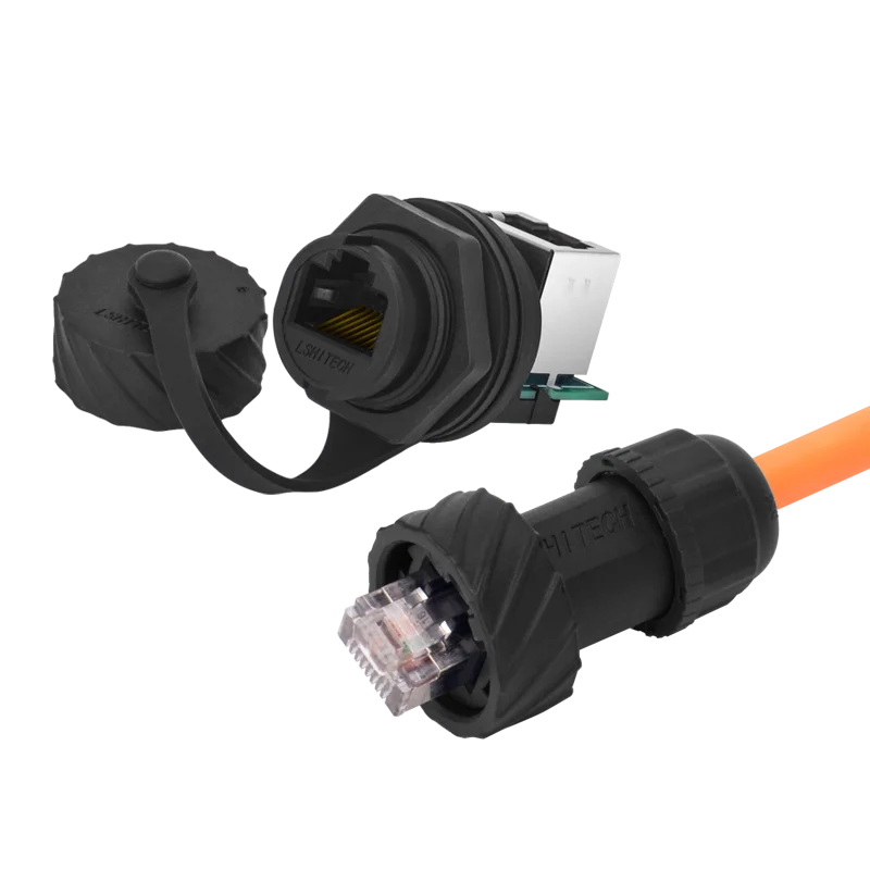 Lshitech высокогерметичный 1A уличный LAN кабель Водонепроницаемый IP67 промышленный