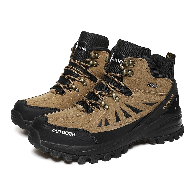 

Men's Outdoor Hiking Shoes Mountaineer Climbing Sneakers Waterproof Tactical Hiking Shoes Men Camping Walking Boots