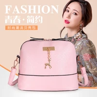 new female bag deer pendant shell bag retro korean style indentation fashion small bag womens shoulder diagonal bag wholesale