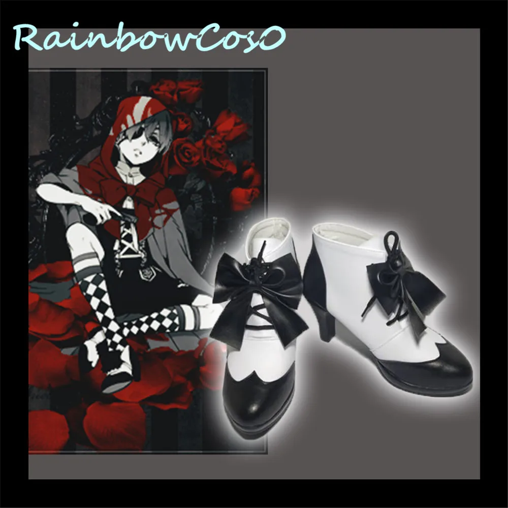 Обувь для косплея RainbowCos0 черный Батлер небесно фантастические сапоги аниме
