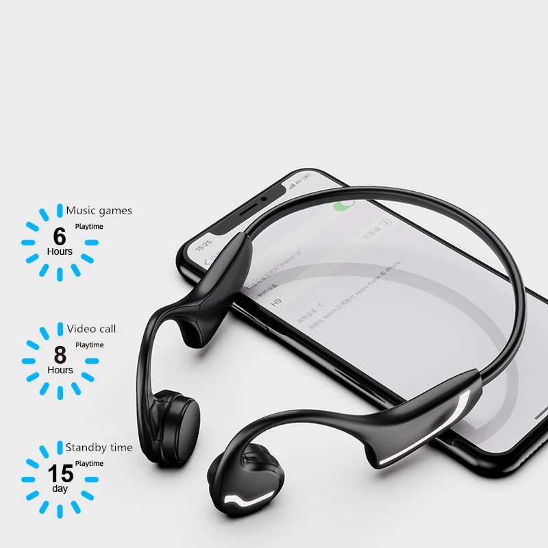 DDJ костной проводимости Bluetooth 5 0 наушники IPX5 Водонепроницаемый Спорт на открытом