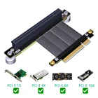 Переходная карта PCI Express x8 на x16, переходная карта типа Папа-мама, видеокарта Riser PCIE 3,0 PCI-E 16x, ленточный Удлинительный кабель с магнитным основанием