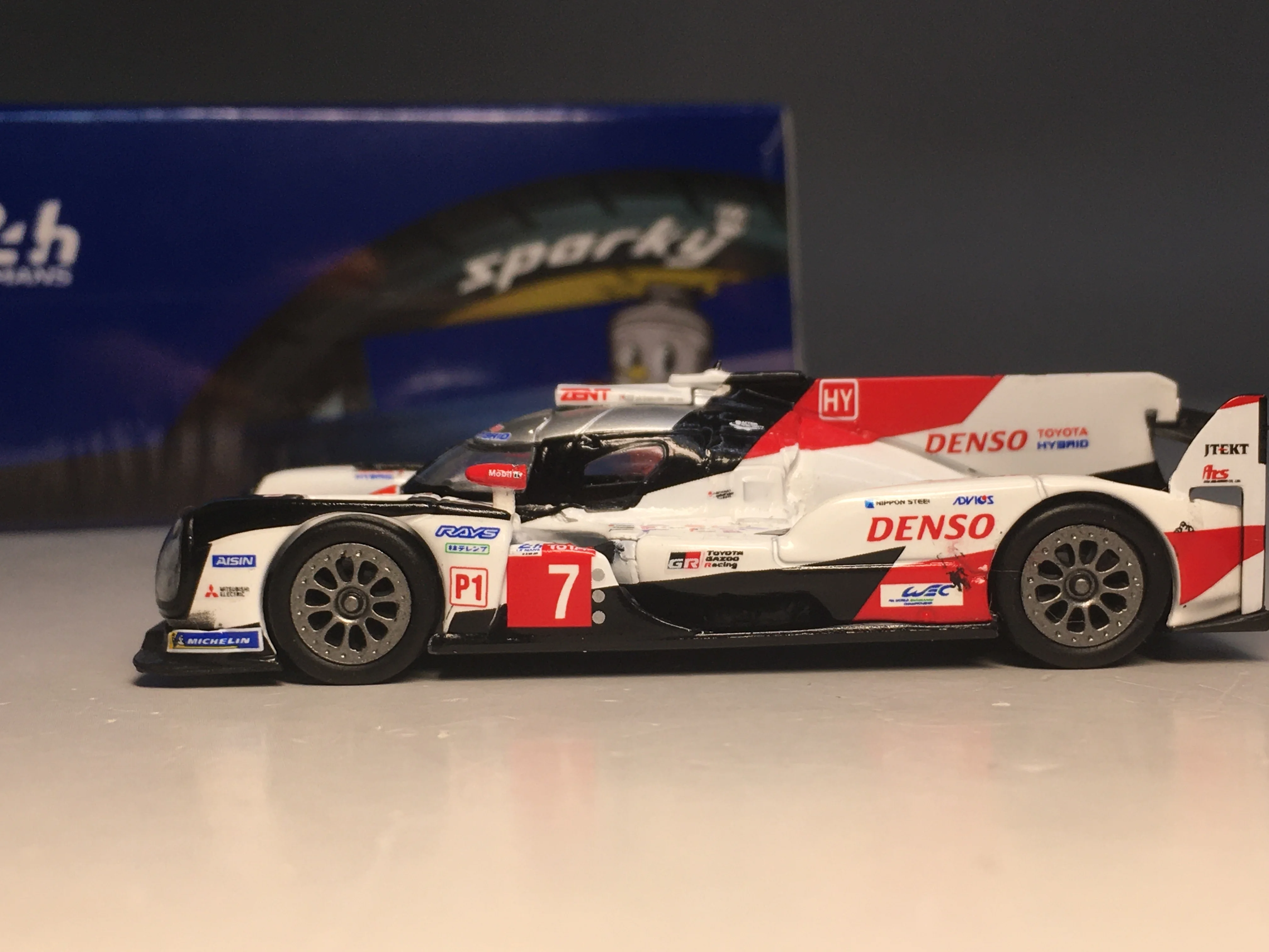 

Sparky 1/64 Y138 TOYOTA TS050 HYBRID #7 TOYOTA GAZOO Racing 2nd 24H le Mangs 2019 Die Cast Model Car Collection Limited