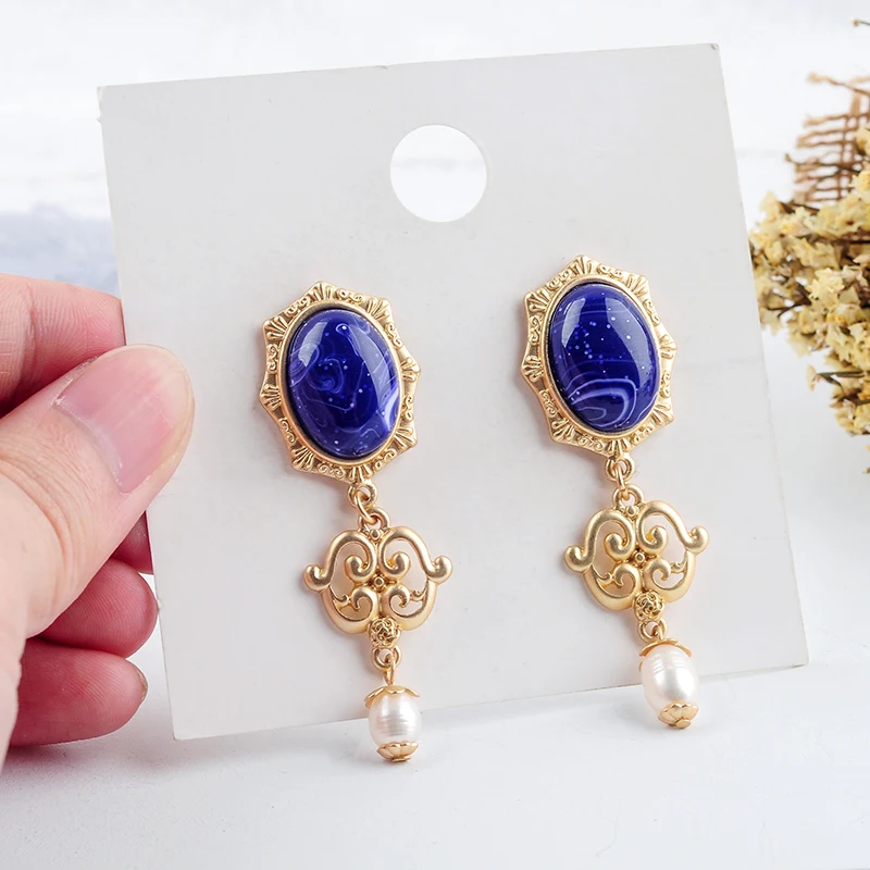 Роскошный золотой цвет полые сплав декоративный узор Фиолетовый Искусственный