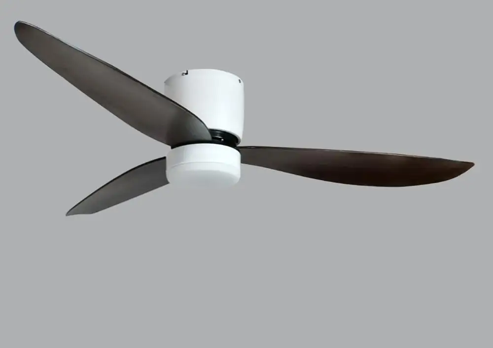 

60 inch retro Wood ceiling fan without light with remote control DC ventilator lamp