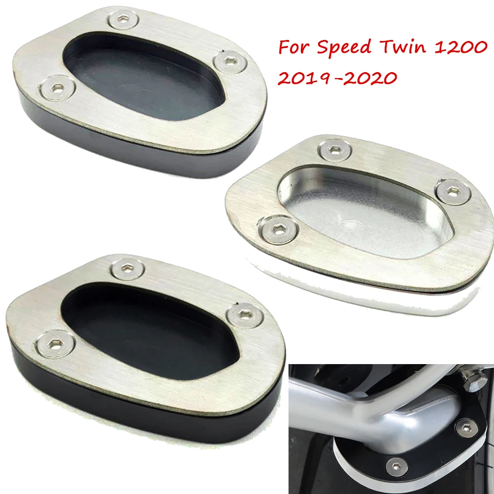 

For Triumph Speed Twin 1200 2019-2020 Motorcycle Kickstand Foot Side Stand Extension Enlarge Pad Support Plate