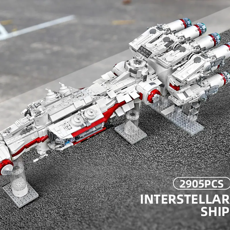 

MOC Movie & Game Planet Interstellar Series Tantive IV Spacecraft Model Assembled Building Block 3013pcs Bricks Toy MOC-10308