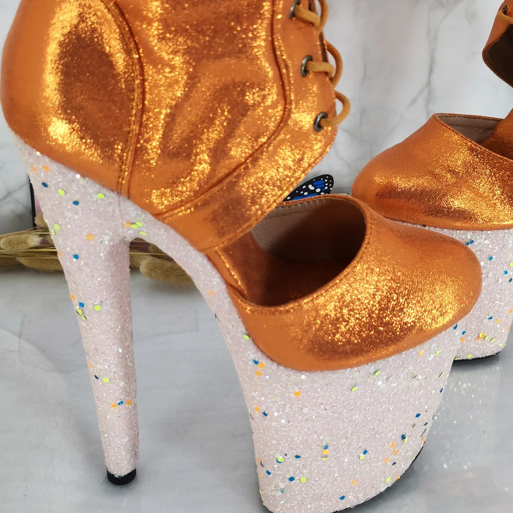 Leecabe 20CM/8inches Pole dancing shoes High Heel over knee closed toe Dance boots | Спорт и развлечения